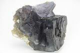 Colorful Cubic Fluorite Crystals with Phantoms - Yaogangxian Mine #217419-1
